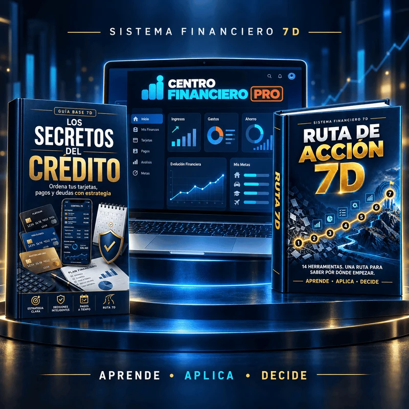 Sistema Financiero 7D con Los Secretos del Crédito, Centro Financiero PRO y Ruta de Acción 7D
